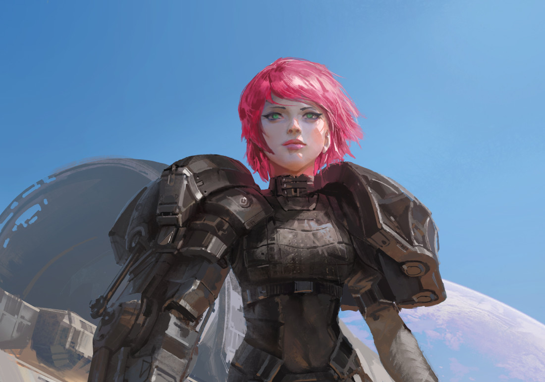 ArtStation - Armored Girl