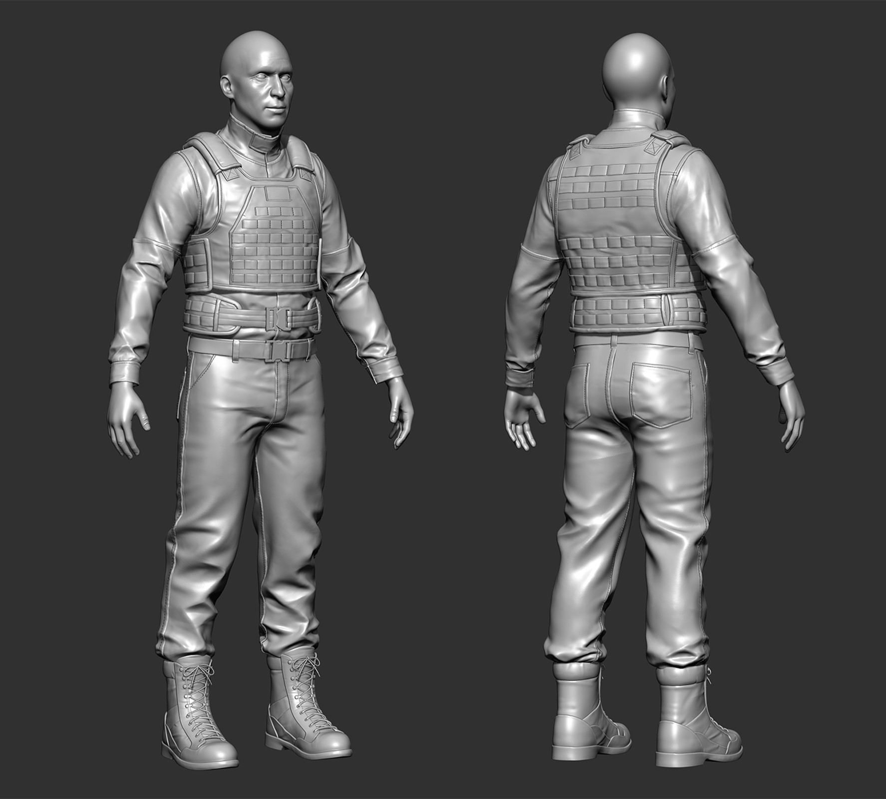 ArtStation - Soldier, Game Art