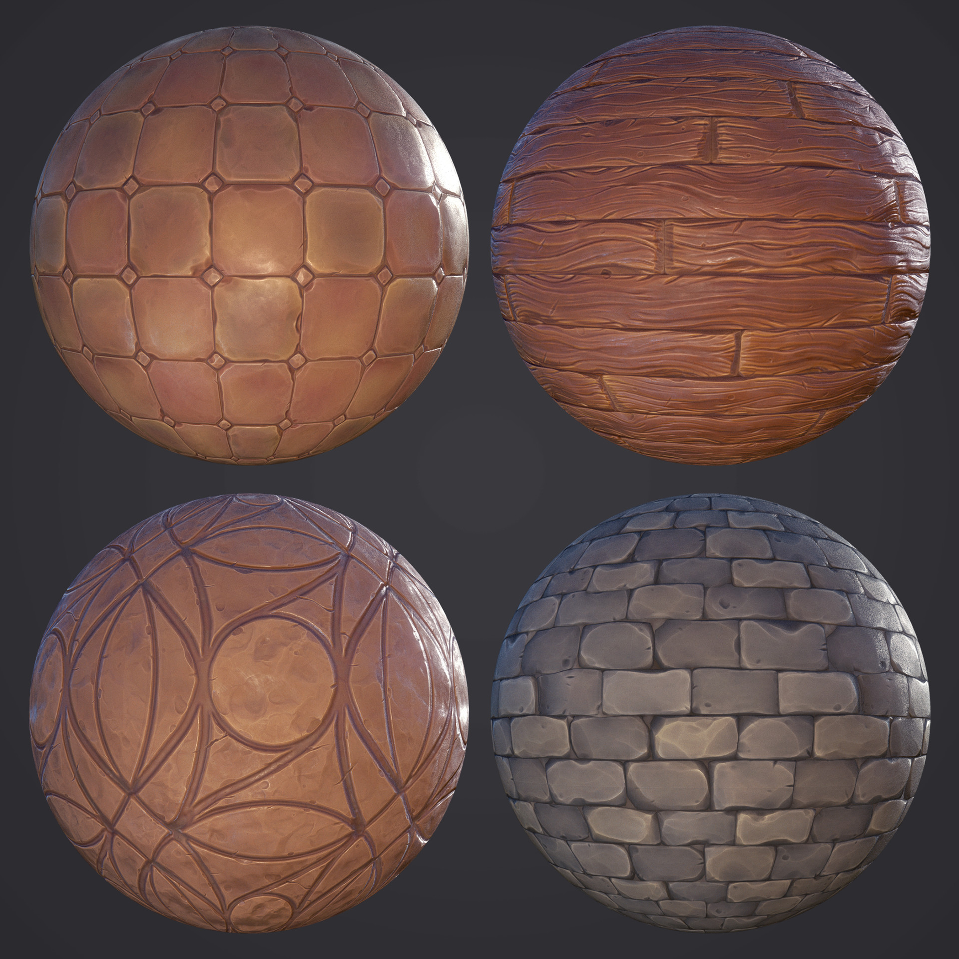 ArtStation - Stylized PBR Material Dump