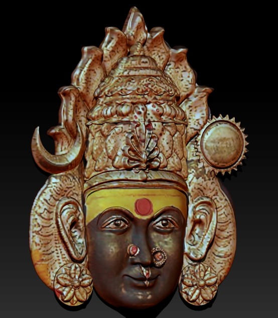 ArtStation - Durga - Hindu Goddess - Bas Relief