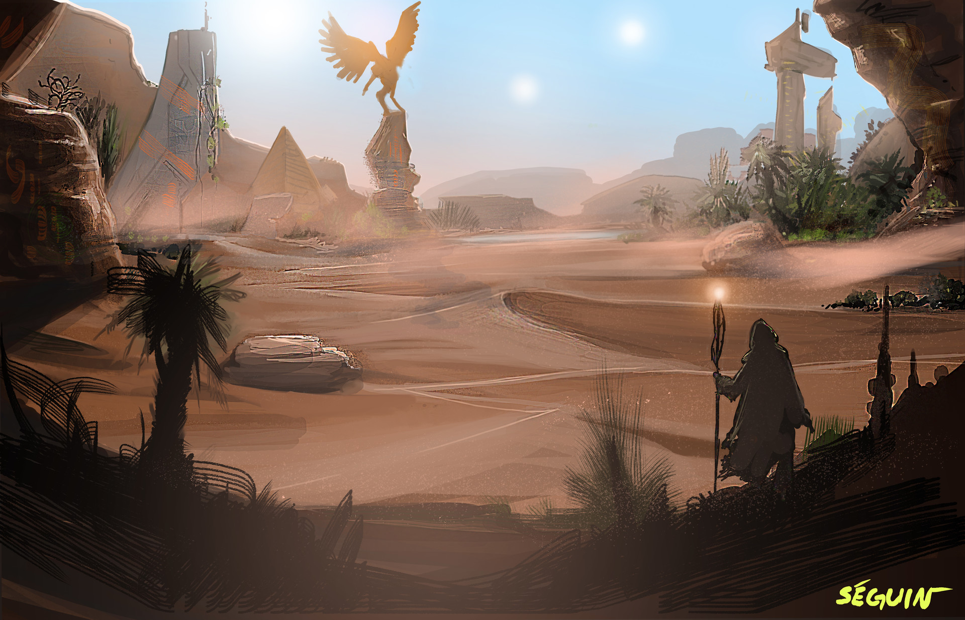 ArtStation - Environment 2d paintings concept art