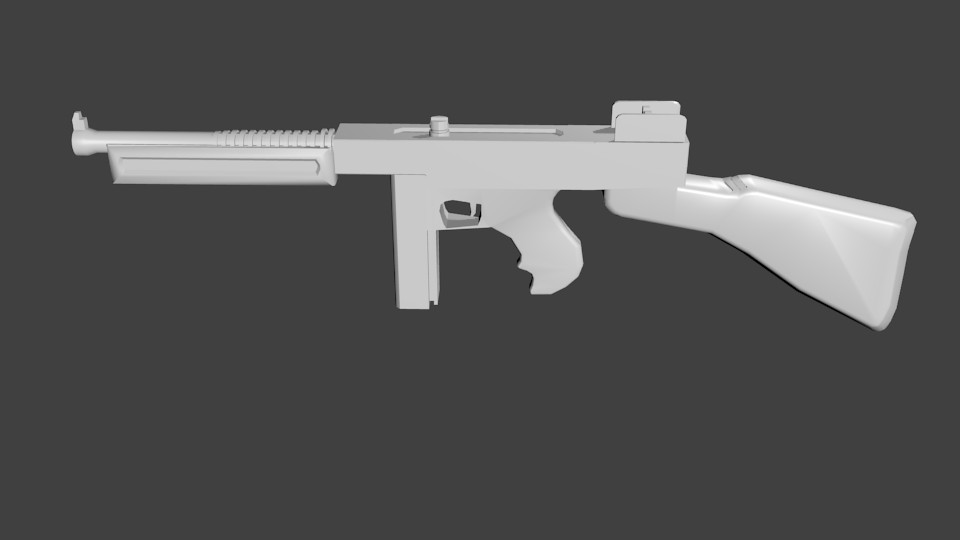 ArtStation - Thompson Submachine Gun