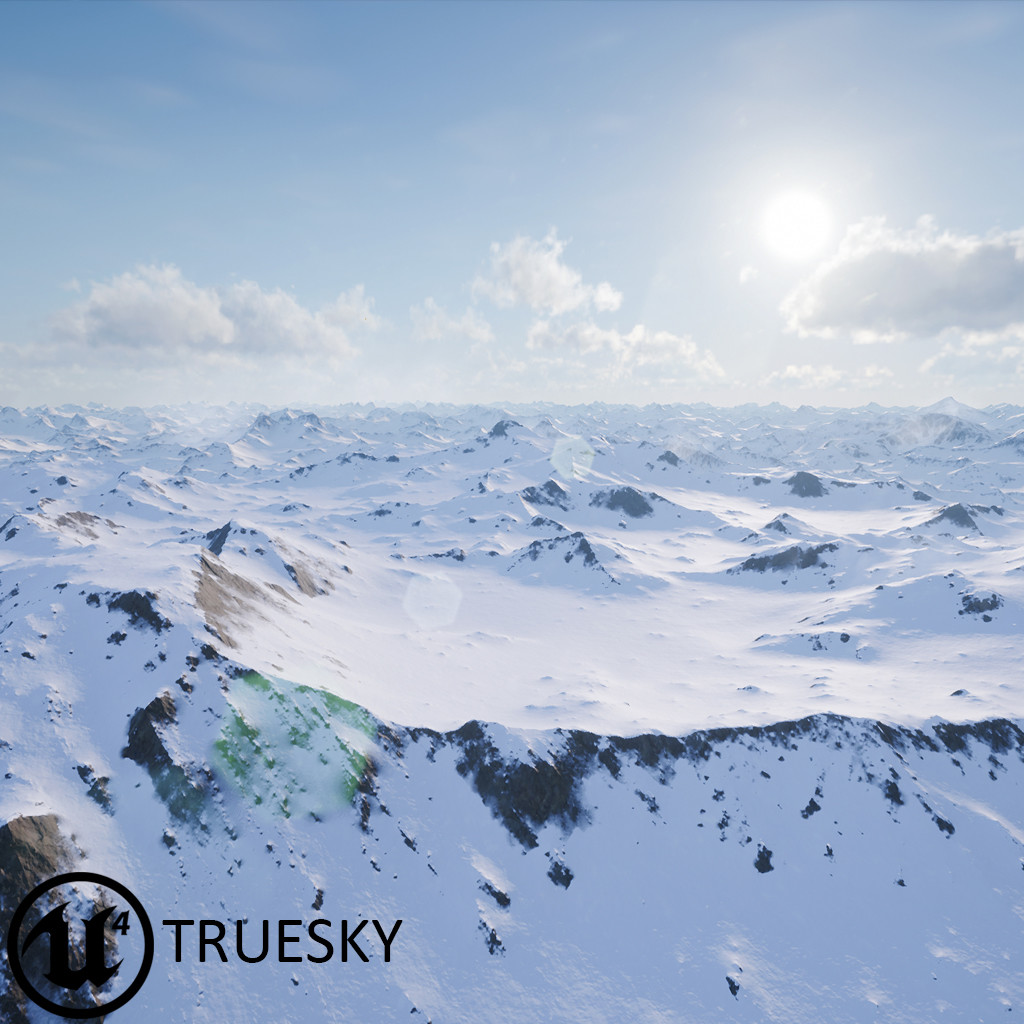Photorealistic Arctic Environment + TrueSky Simulation