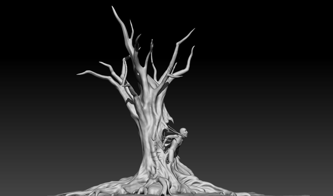 ArtStation - Tree consumes Man.