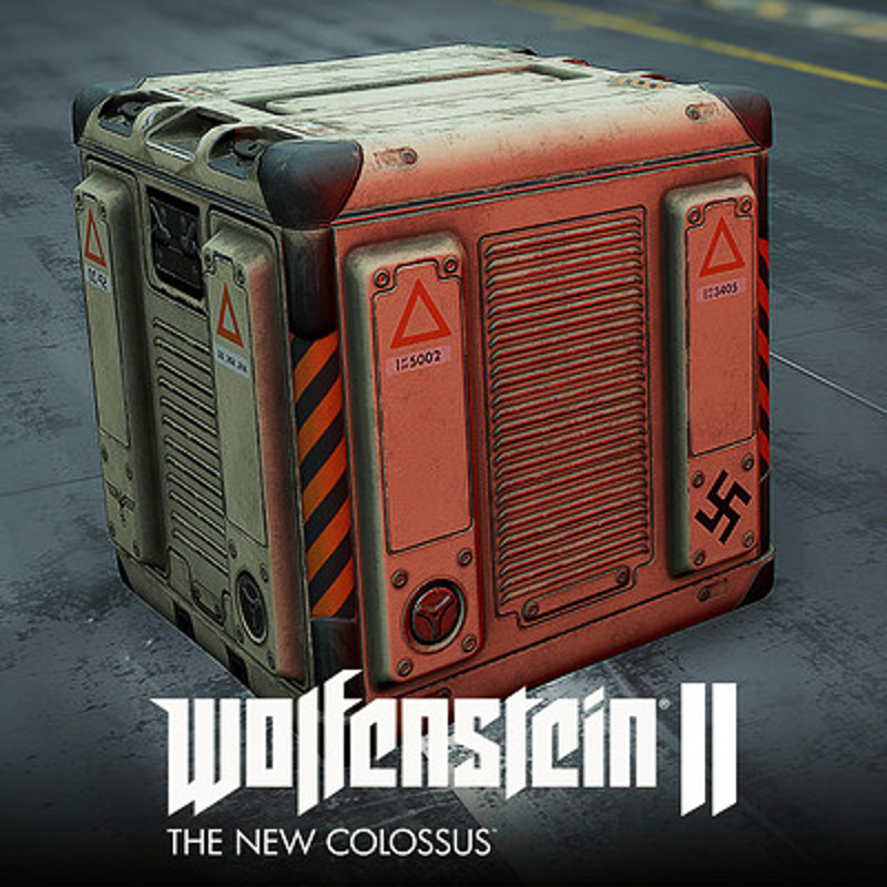 Wolfenstein 2: Gameplay Crates Lowpoly