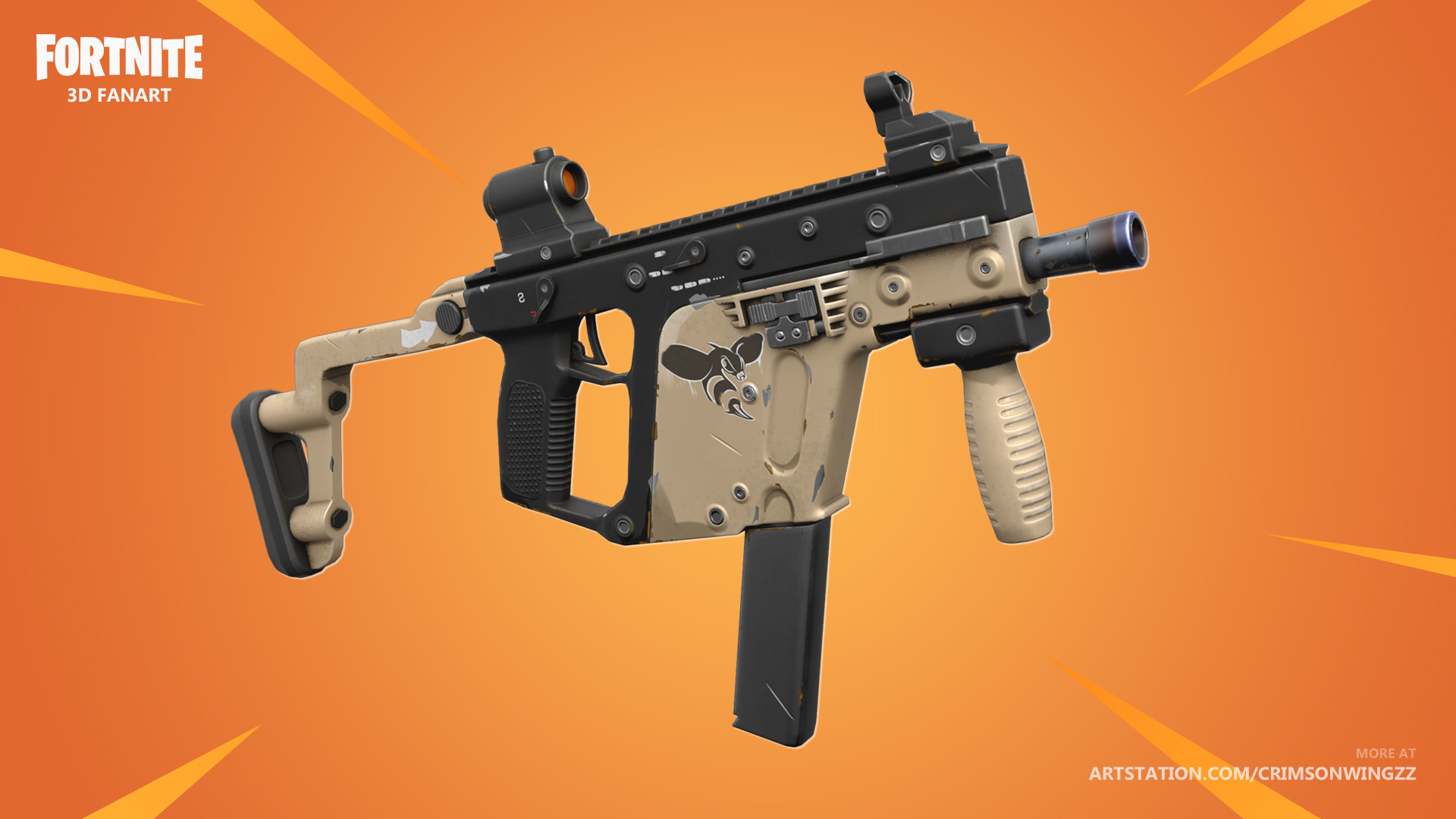 Vector Smg Fortnite Artstation Hornet Smg Fortnite Fanart David Hansen