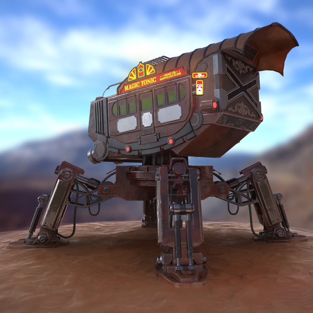 ArtStation - Medicine Wagon Mech