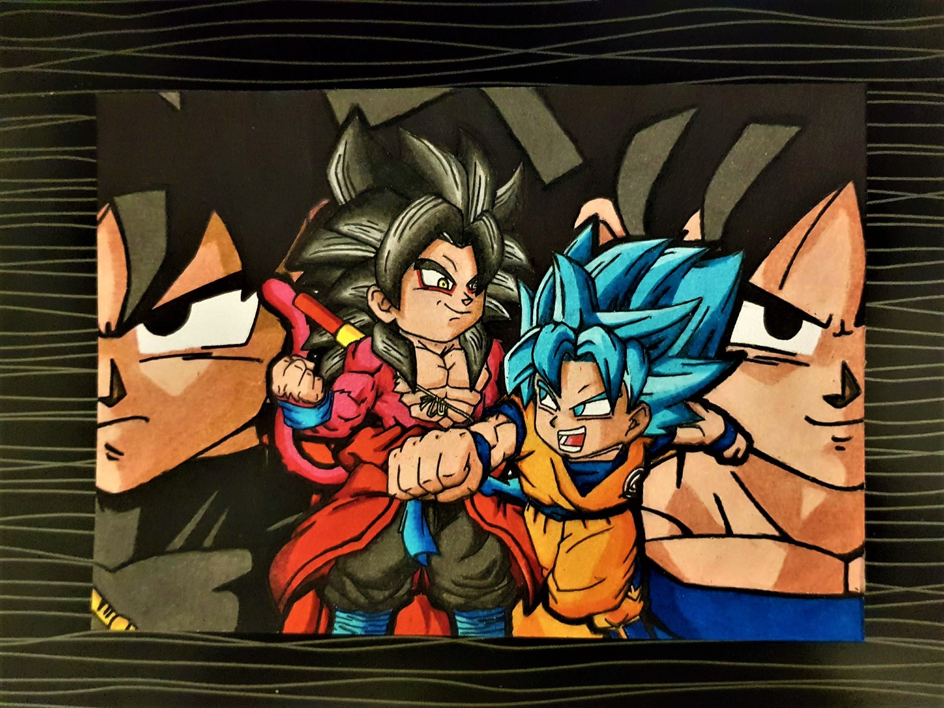 Artstation Goku Vs Goku Art Chibi Art With Ibanlendel