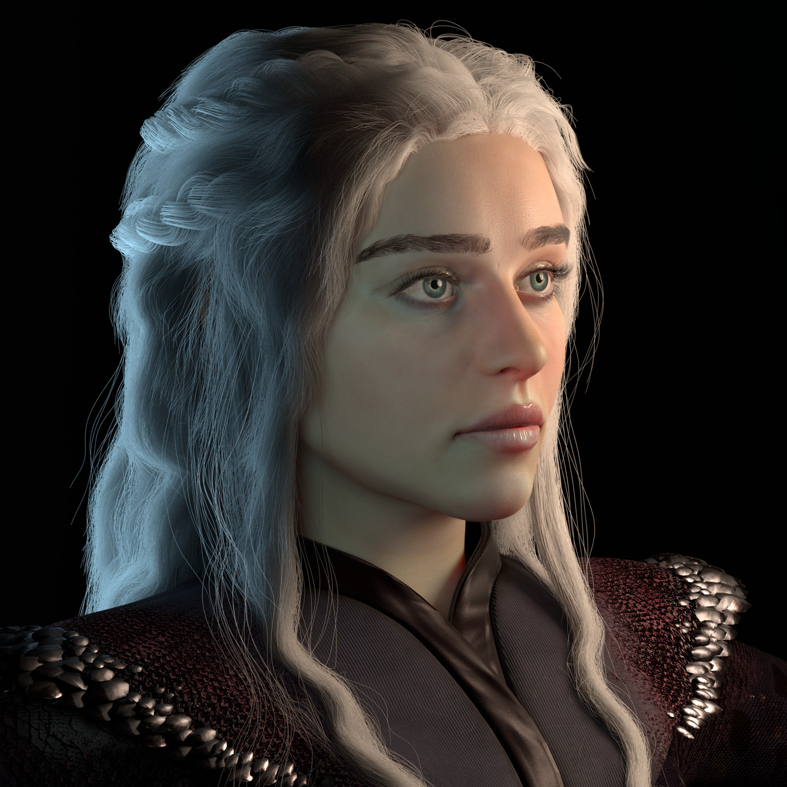 Daenerys Targaryen, Khaleesi and Mother of Dragons (fan art wip)