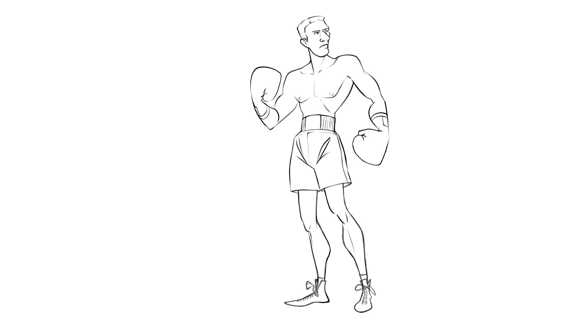 330+ Drawing Of Boxing Pose Stock Illustrations, Royalty-Free Vector  Graphics & Clip Art - iStock