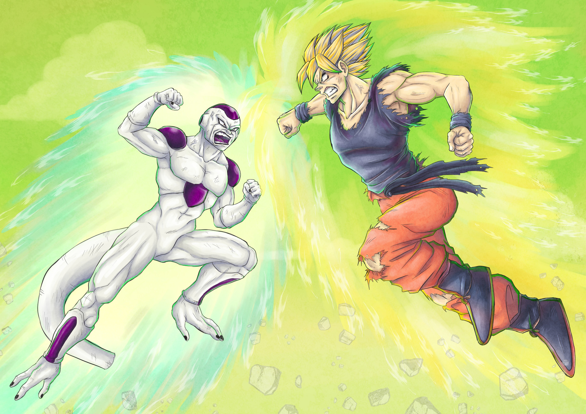 Maca Robles - Goku vs. Freezer