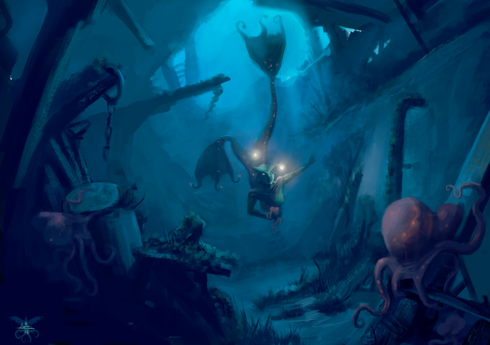 ArtStation Harvesting Octopuses