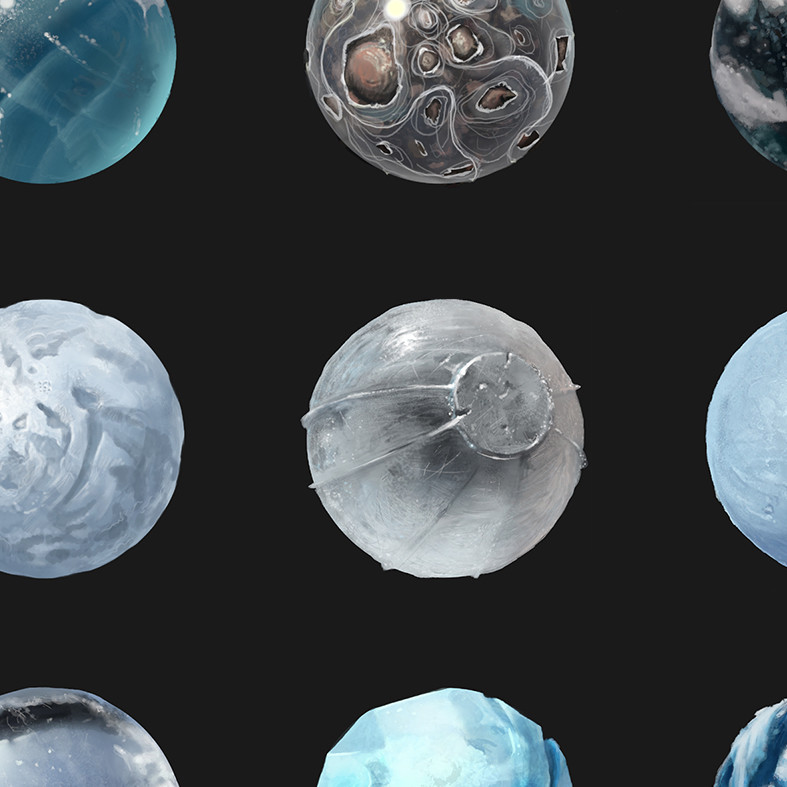 Iced spheres