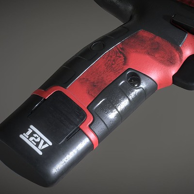 Drill - A hard surface game ready prop