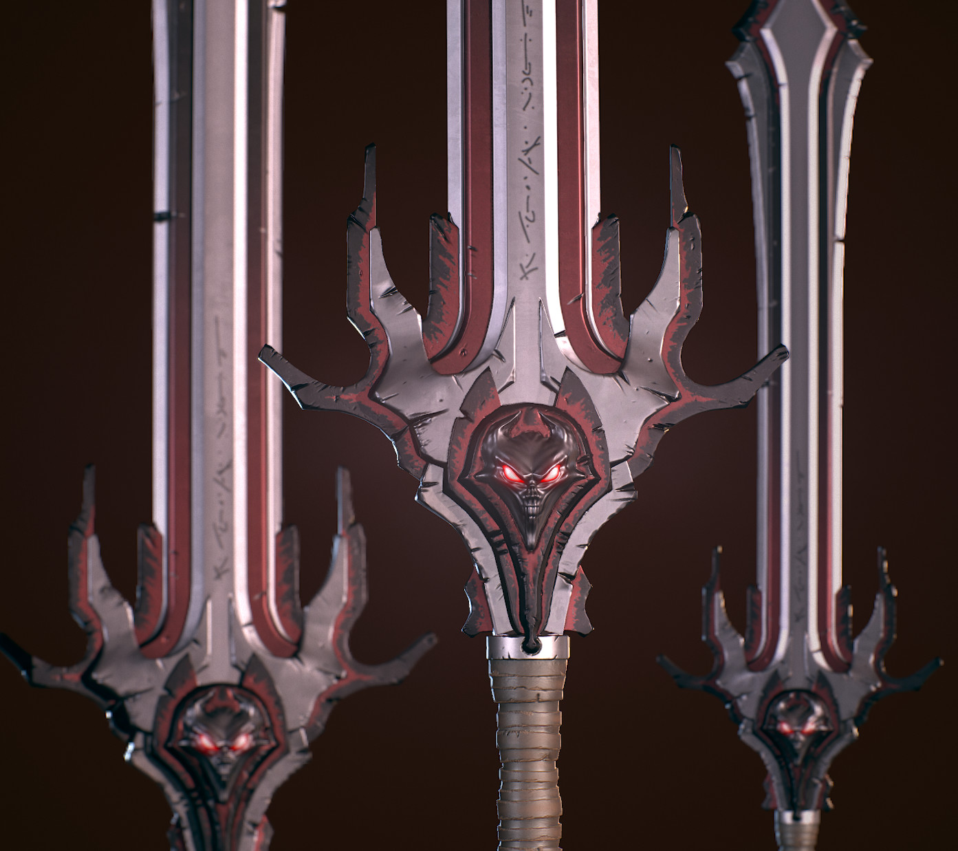 Демонический меч. PBR stylized Sword. Godfall меч. Демон Сворд. Меч убийца демонов.