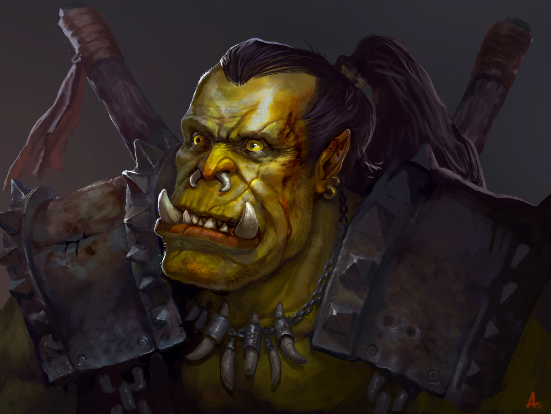 ArtStation - Orc Portrait