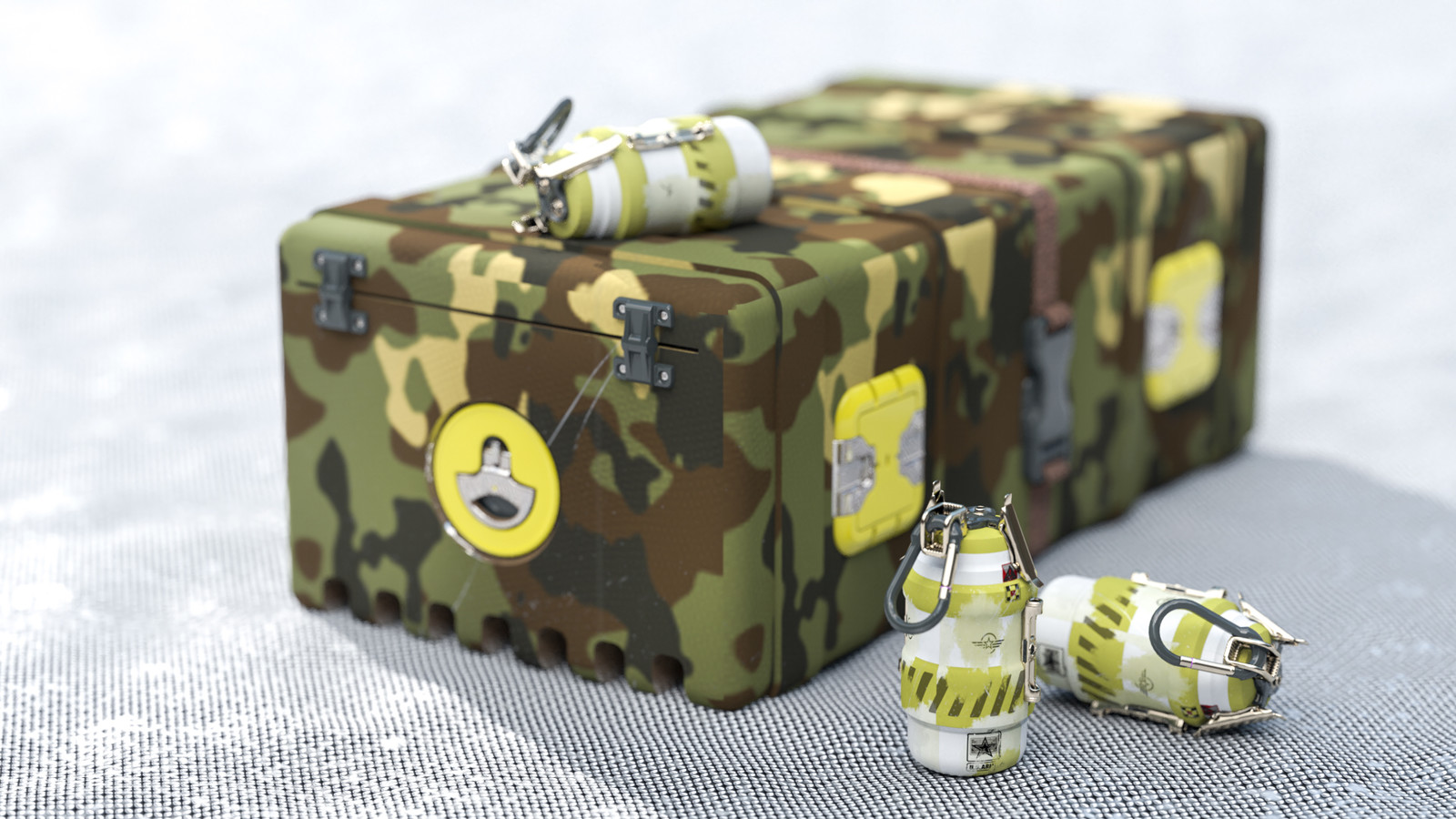 Cycles 4D Hand Grenade and Ammo Box
