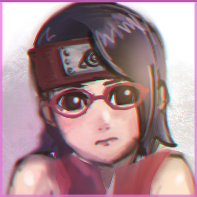 ArtStation - Uchiha Sarada Fan Art