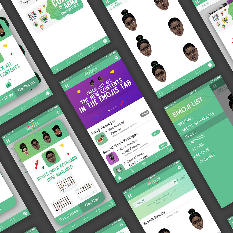 ROOTS Emoji Project | Mobile UI Design