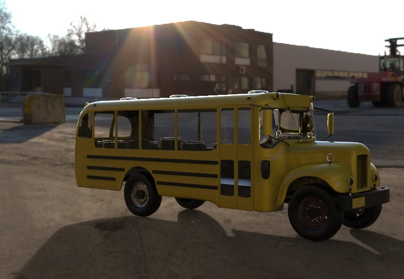 ArtStation - The School Bus