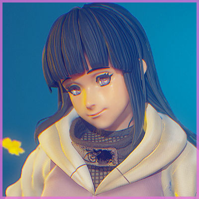 ArtStation - Hinata 3Dart :) Naruto Shippuden