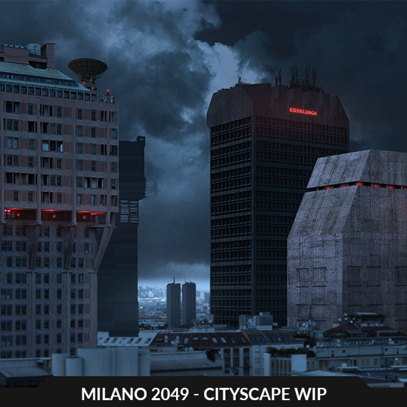 Milano 2049 - cityscape WIP