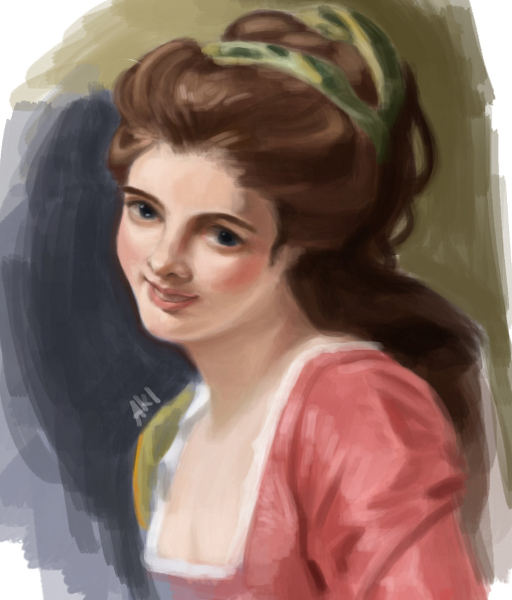 Artstation Repaint Lady Hamilton As Nature By George Romney