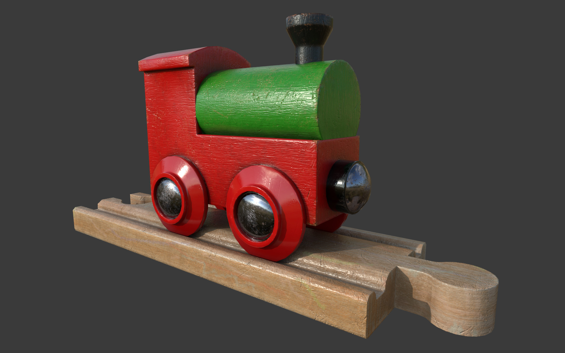 traditional wooden train set