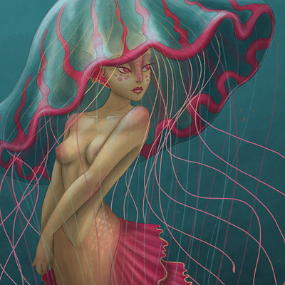 Alessandra kerstulovich sirena medusa bianca