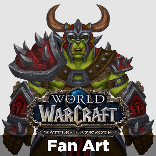 World of Warcraft: Battle for Azeroth | Orc Heritage Armor Set | Fan Art | #RoadToBlizzard