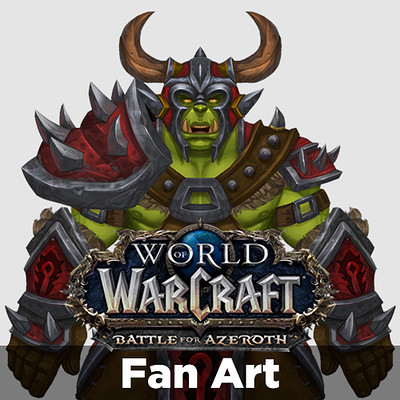 World of Warcraft: Battle for Azeroth | Orc Heritage Armor Set | Fan Art | #RoadToBlizzard