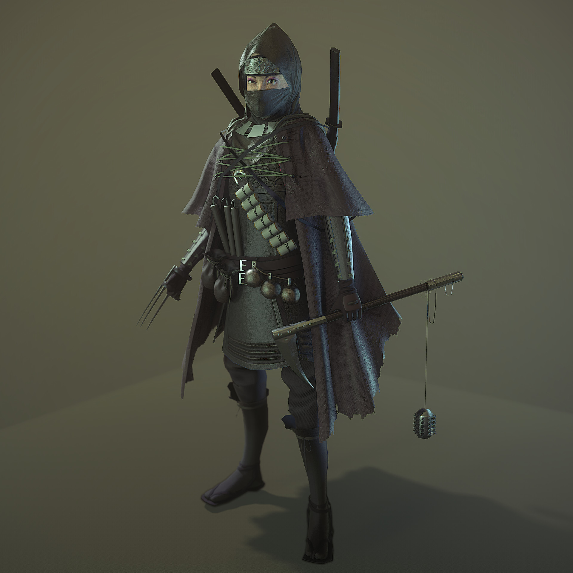 ArtStation - Feudal Japan Ninja