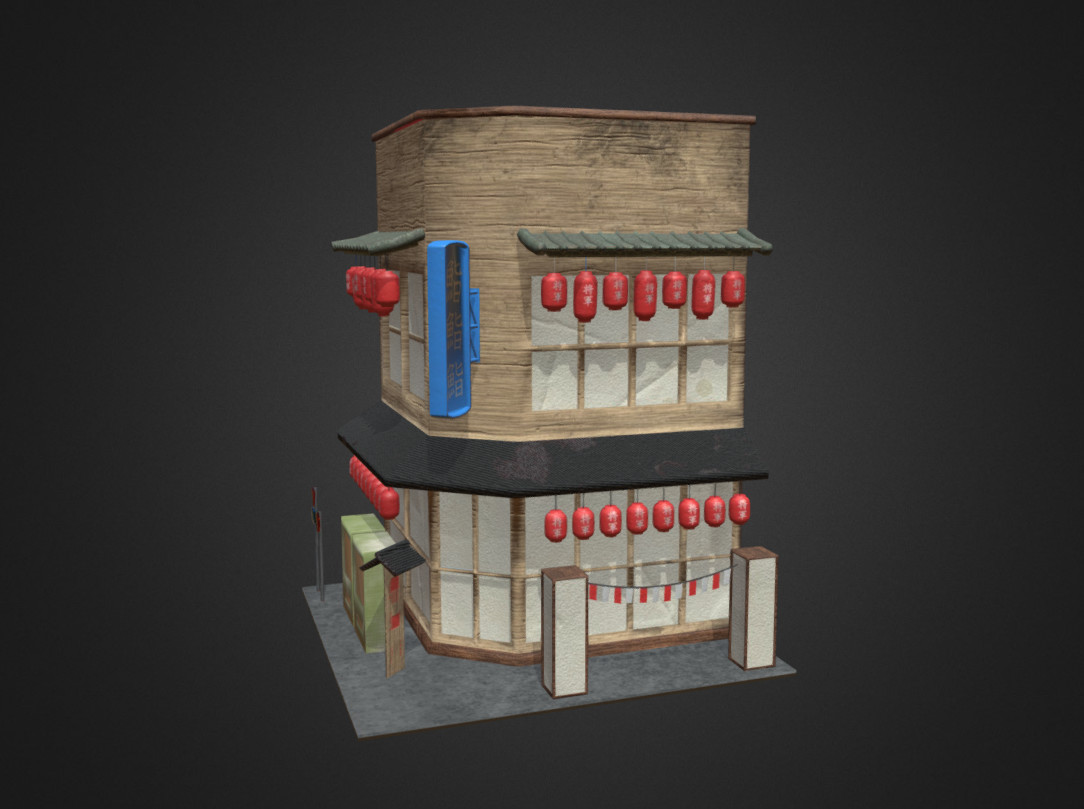 ArtStation - Japanese Restaurant 3D