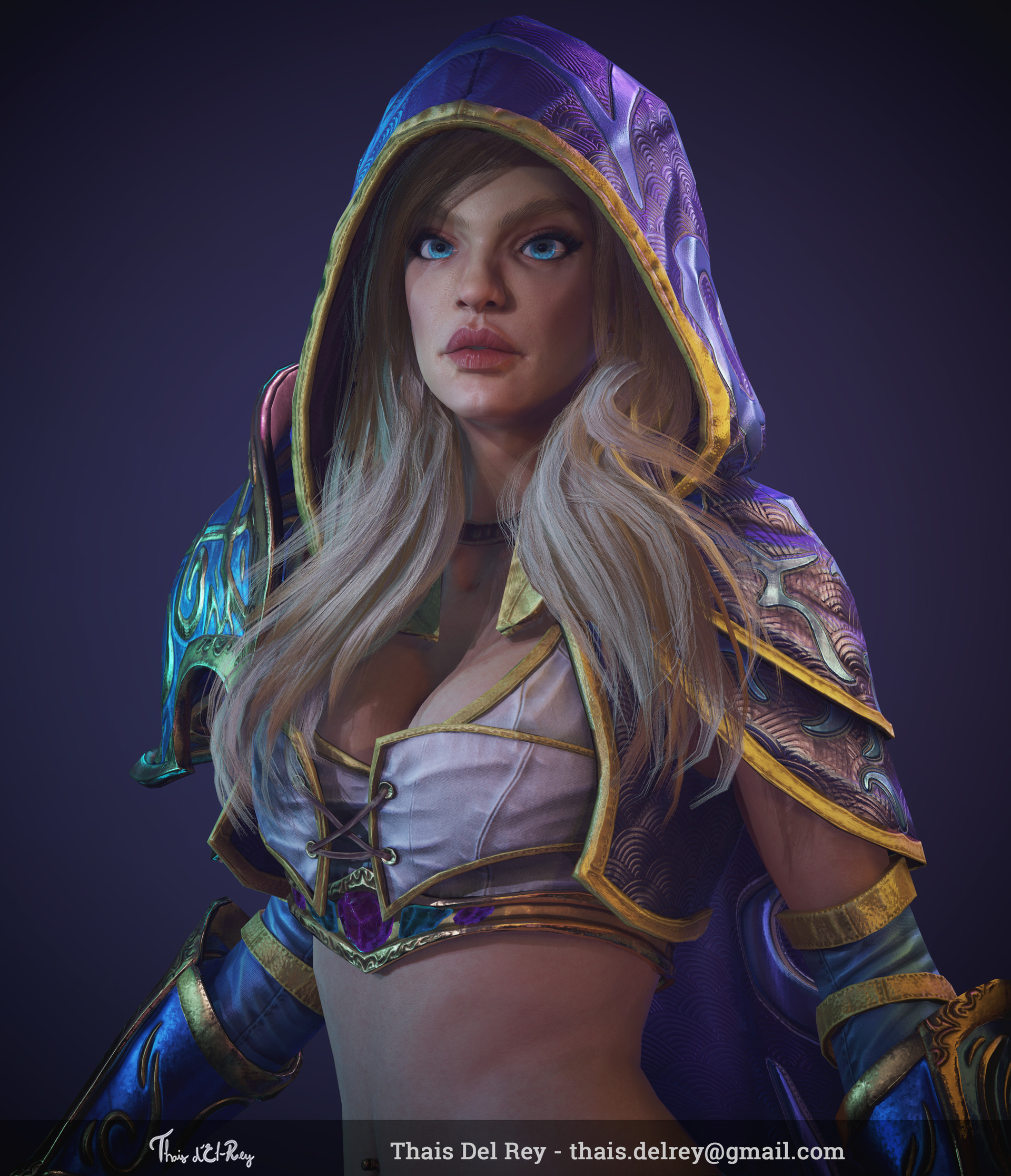 Artstation Jaina Proudmoore Warcraft 3 Fan Art 3326