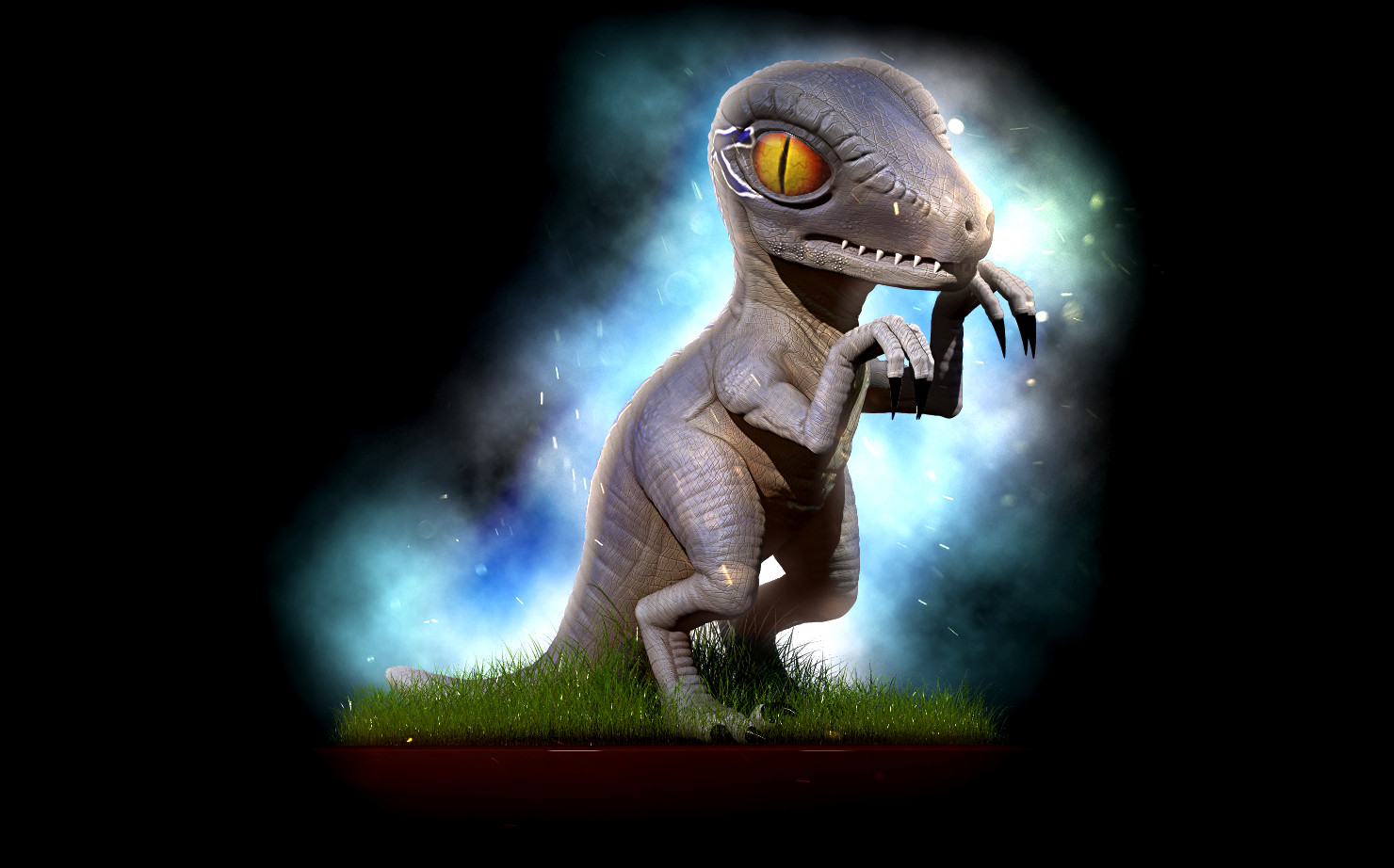 Blue velociraptor online baby