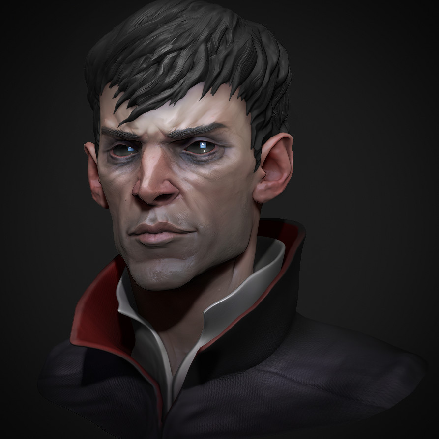 Here's some Zbrush BPR passes of my Dishonored 2 fan art of The Outsid...