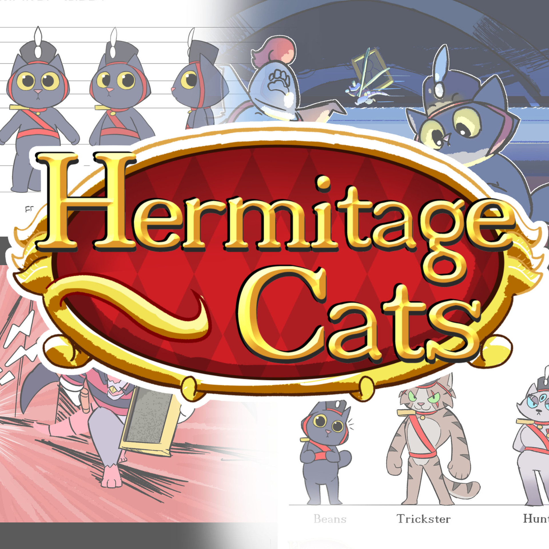 ArtStation Hermitage cats