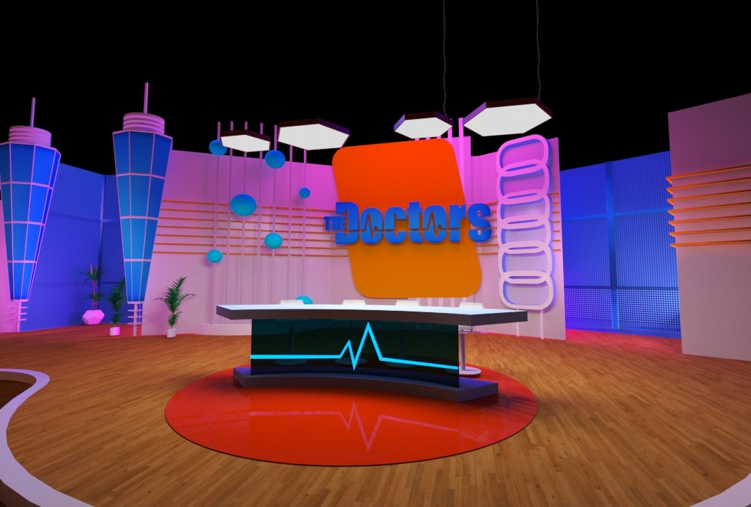 ArtStation - TV Studio Set Design for The Doctors Talk show