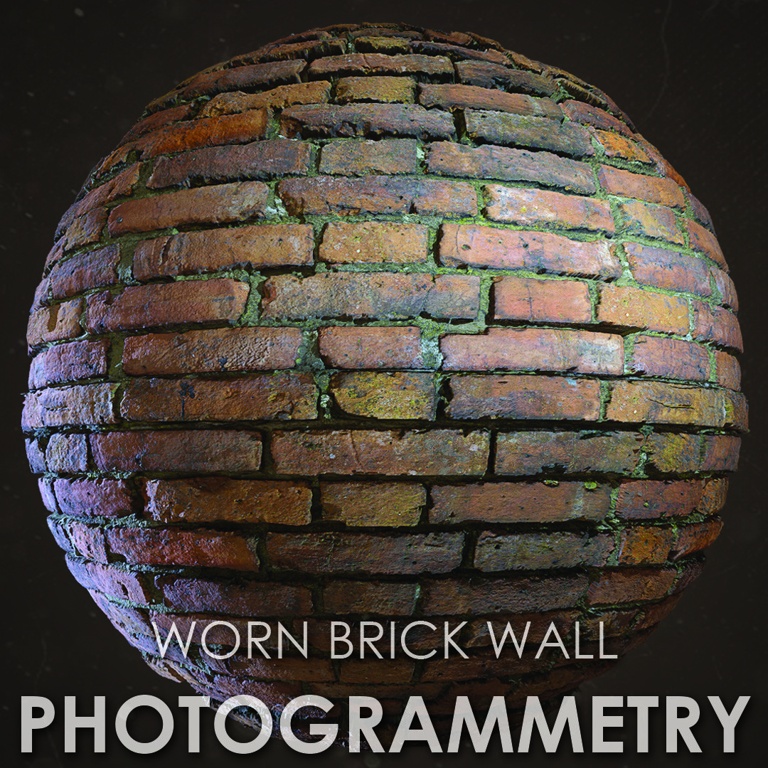 ArtStation - Worn Brick Wall