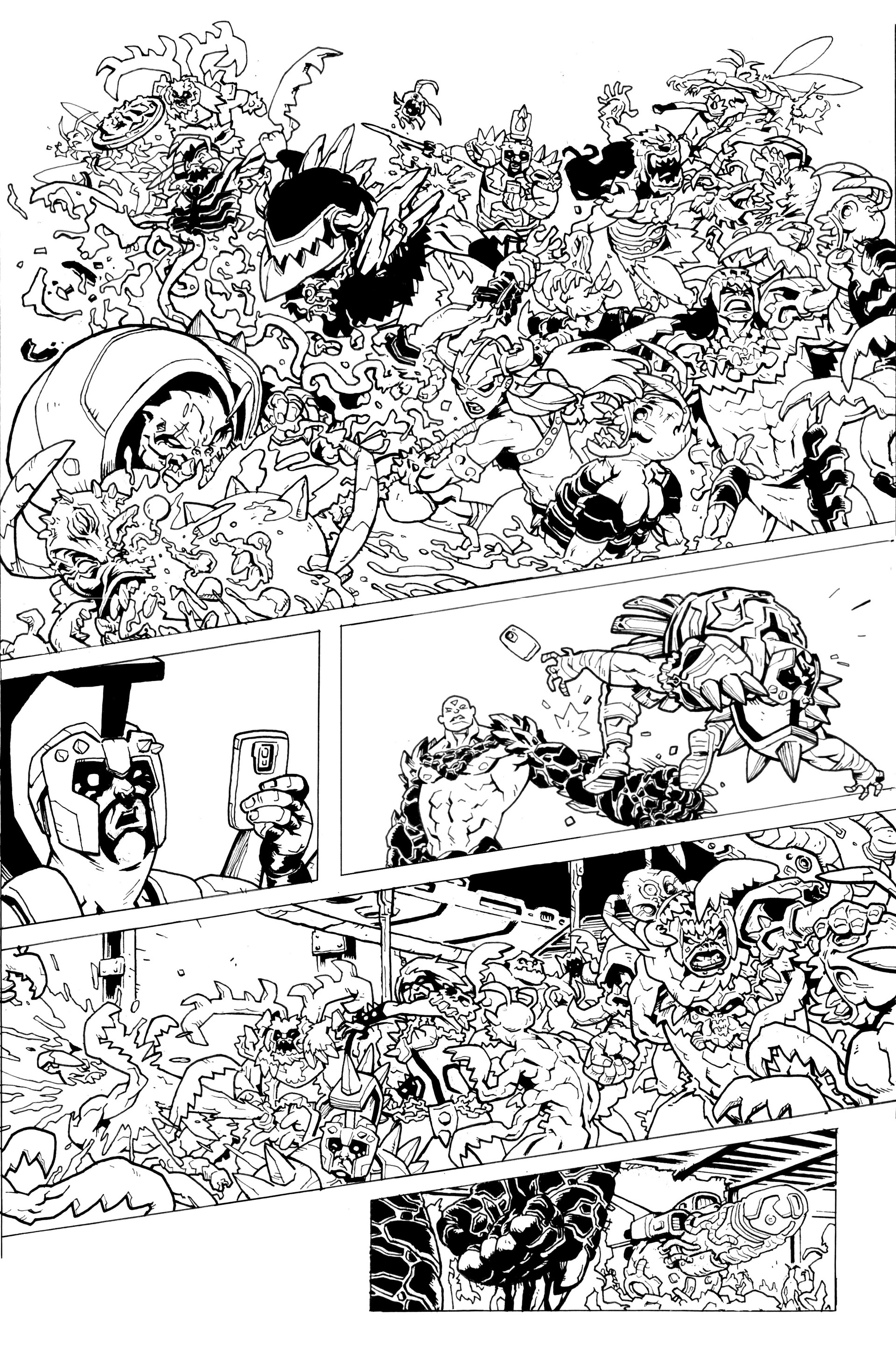 ArtStation - GWAR Issue 1 Inks