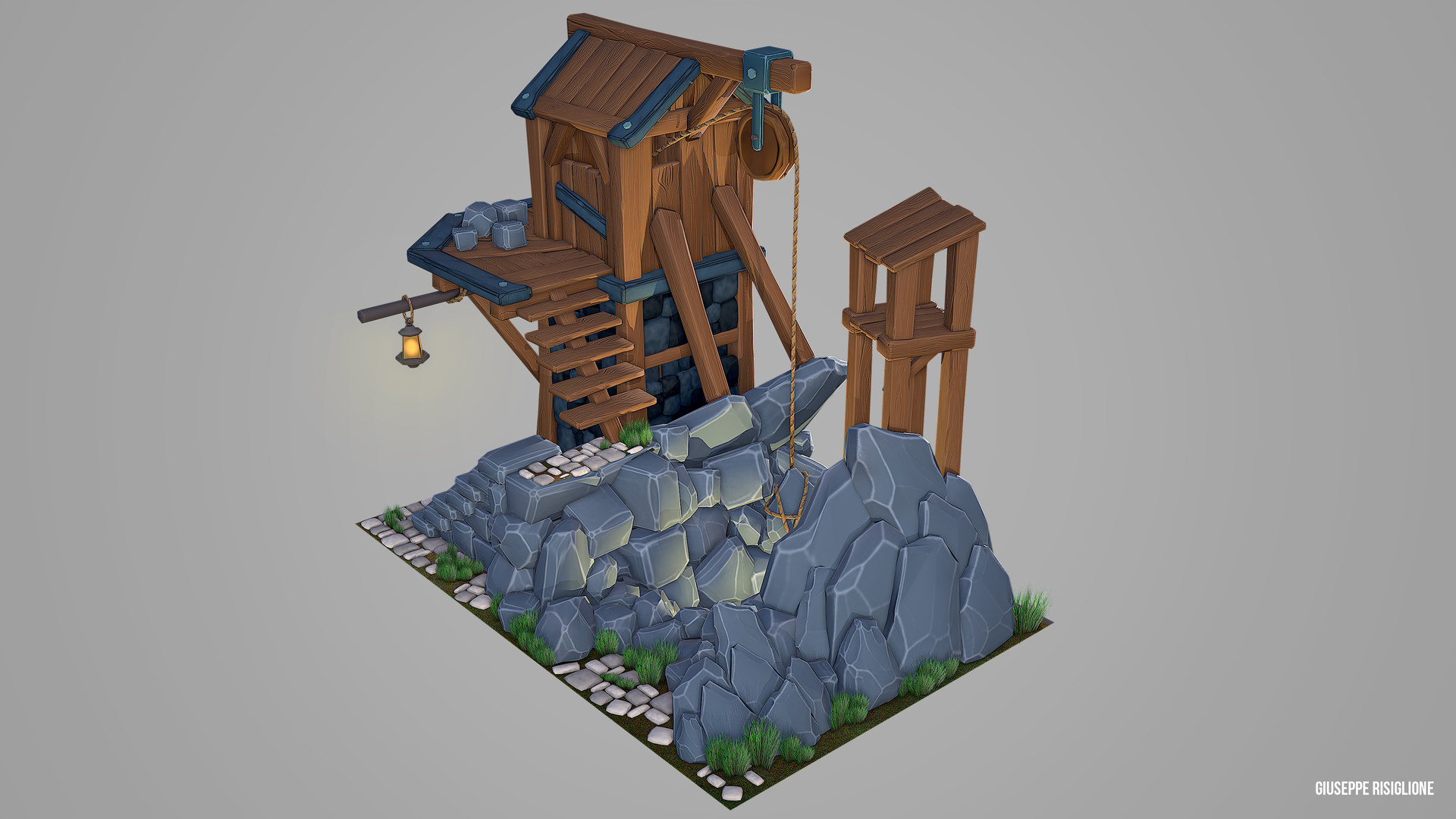 ArtStation - Mine - 3D test challenge