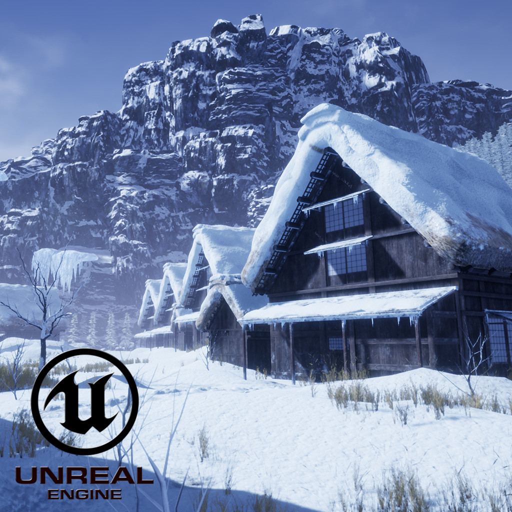 ArtStation - Snow Village - Organic World Building