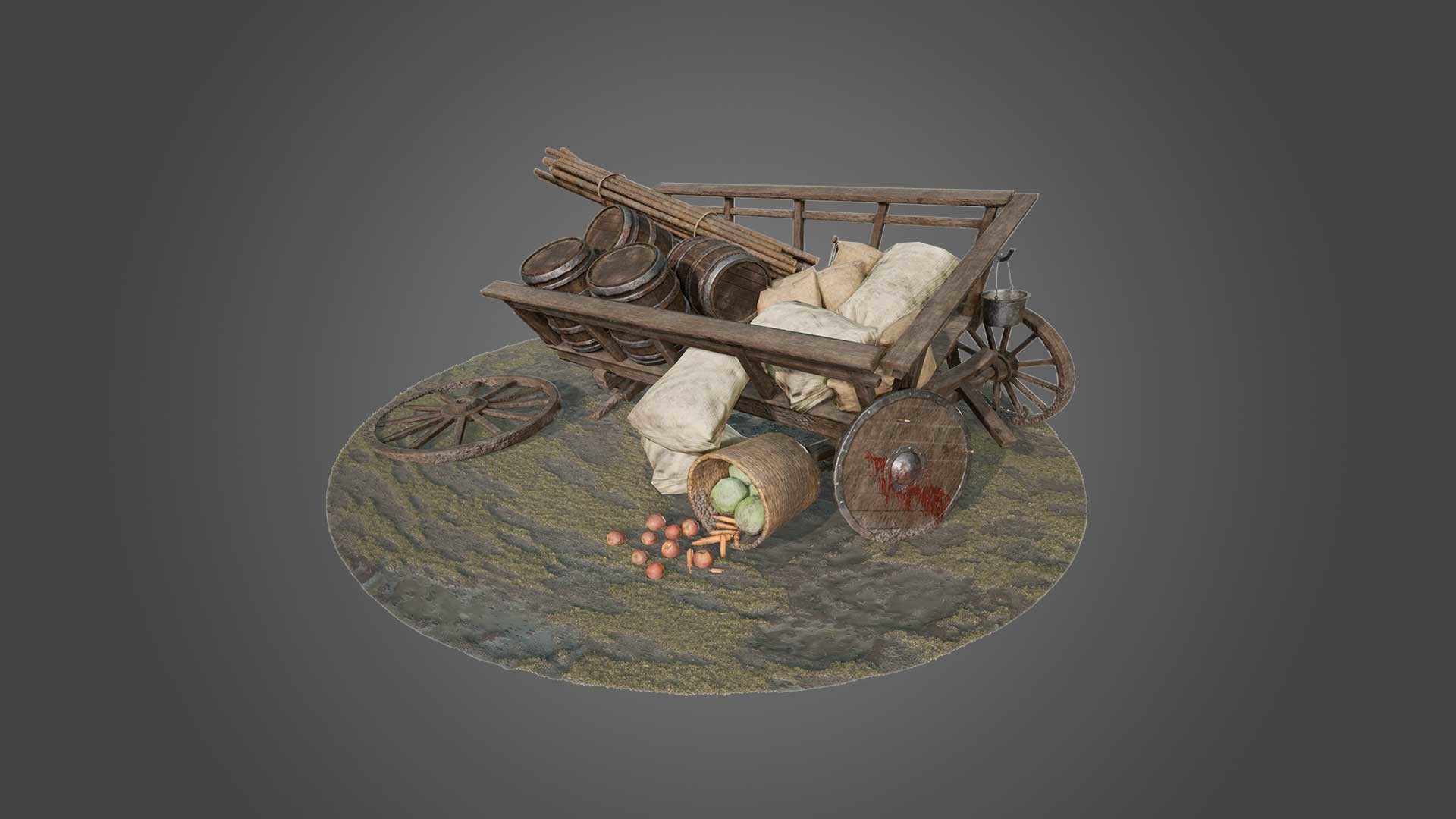ArtStation Broken Cart