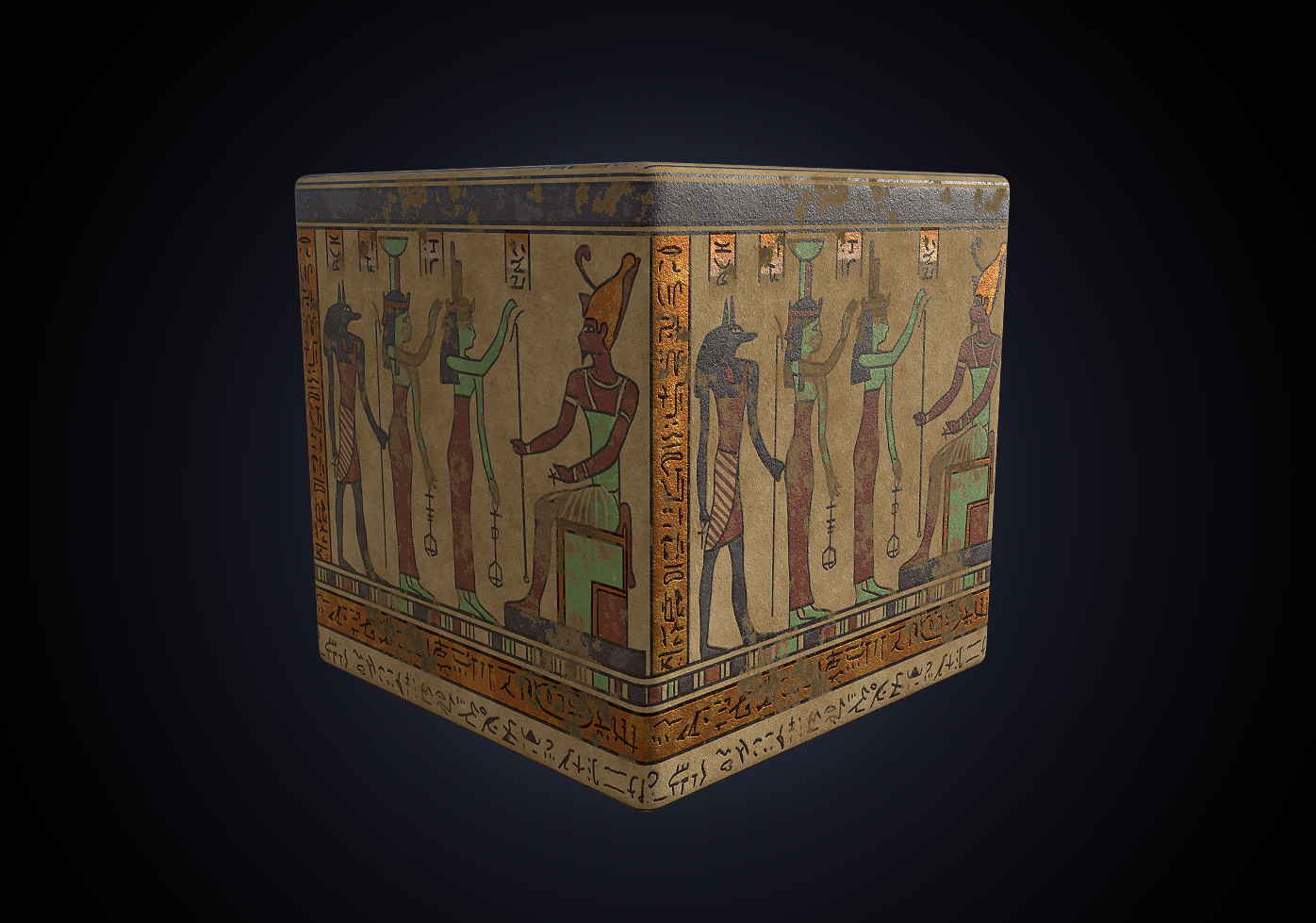 ArtStation - Substance Designer - Egyptian column materials