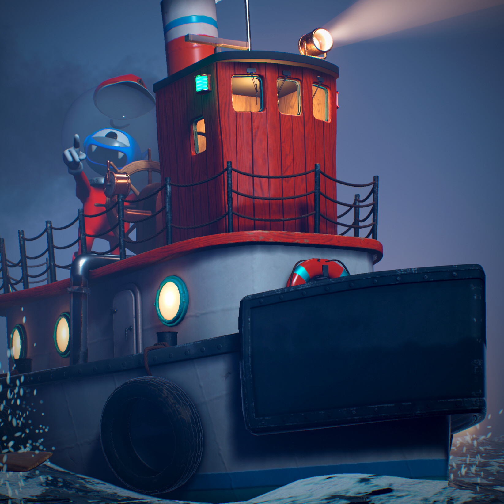 ArtStation - Tugboat - UE4 Animation