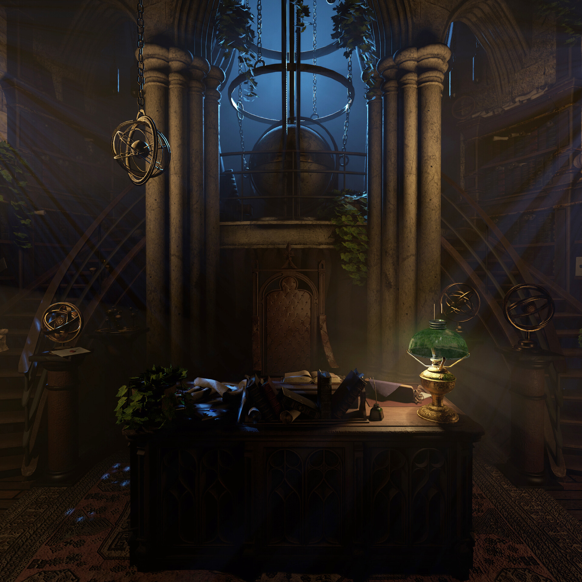 ArtStation - Dumbledore's office - Game Ready, Jefferson Bacquey Habrylo