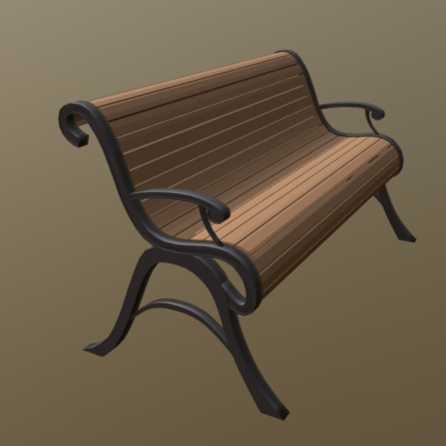 ArtStation - Park Bench