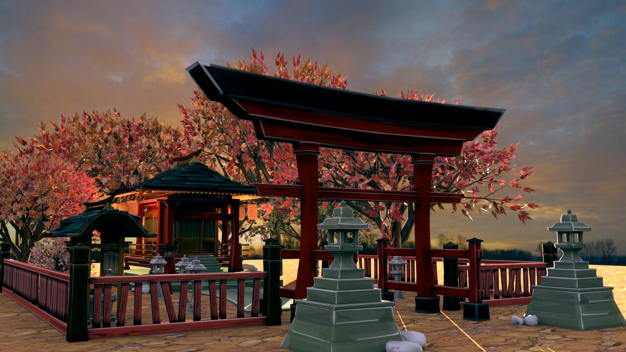 ArtStation - Shinto shrine