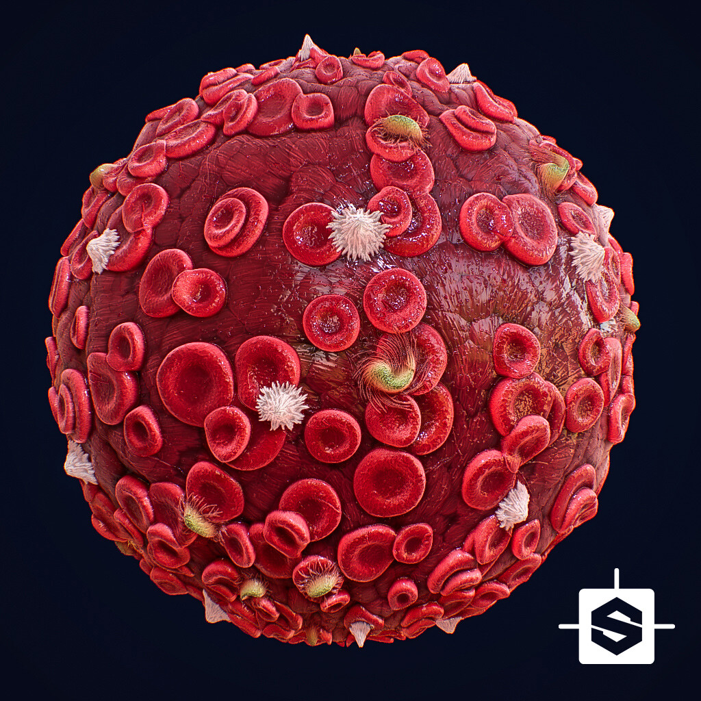 Blood Cells Material - 100% Substance Designer