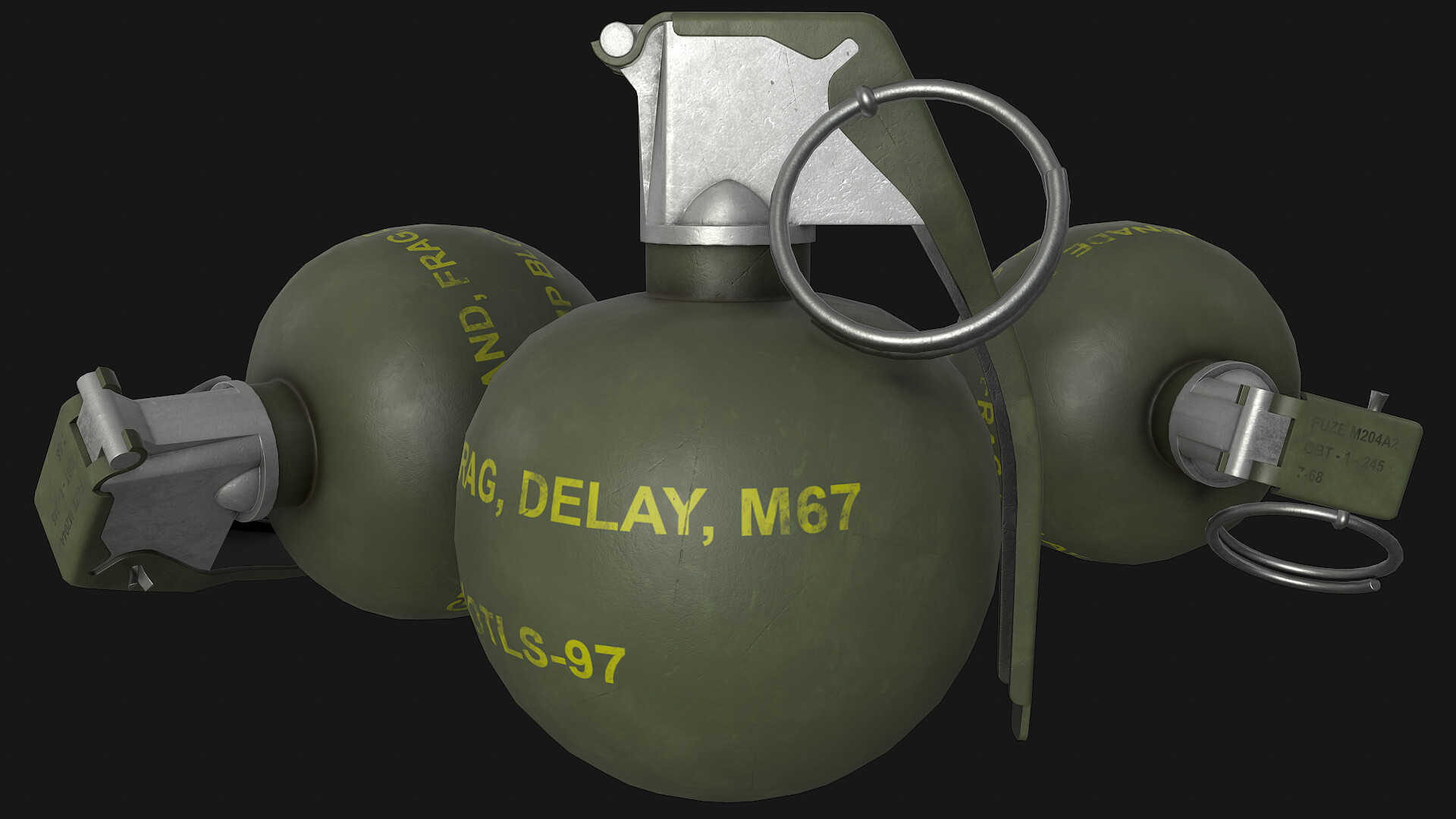 ArtStation - M67 Grenade